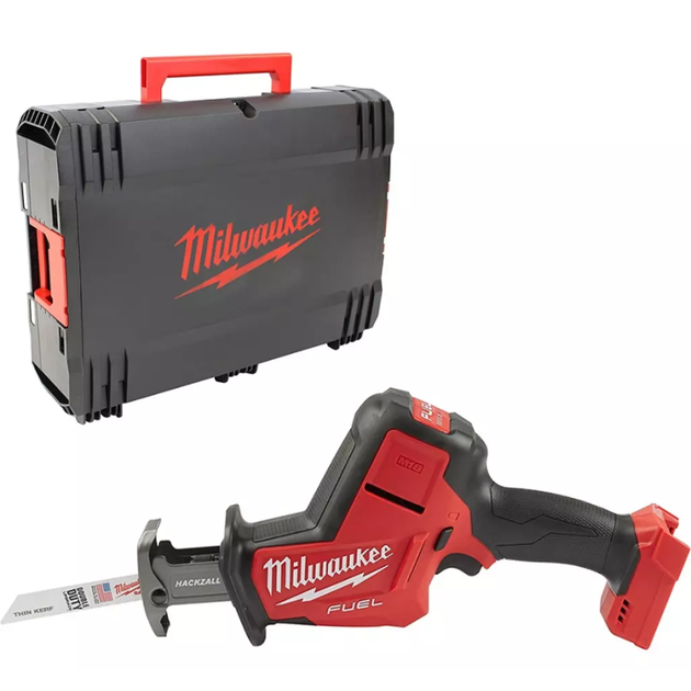 Пила шабельна акумуляторна безщіткова MILWAUKEE, M18 FHZ-0X (каркас, HDкейс) (4933500564) - Фото 2 Пила шабельна акумуляторна безщіткова MILWAUKEE, M18 FHZ-0X (каркас, HDкейс) (4933500564) - зображення 2