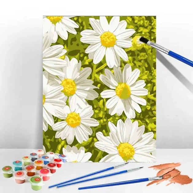 Картина по номерам "Ромашки" 40×50 см - изображение 2