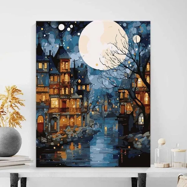 Картина за номерами "Тиха ніч" 40x50 см - зображення 2