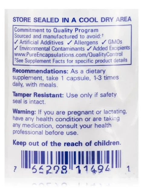 Бенфотиамин Pure Encapsulations BenfoMax 90 капсул - Фото 6 Бенфотиамин Pure Encapsulations BenfoMax 90 капсул - изображение 6