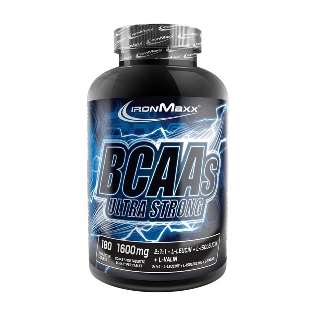BCAA 2:1:1 Ultra Strong IronMaxx, 180 таблеток - Фото 1 BCAA 2:1:1 Ultra Strong IronMaxx, 180 таблеток - зображення 1
