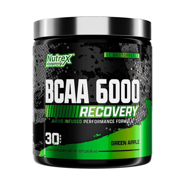 BCAA аминокислоты BCAA 6000 Nutrex, зеленое яблоко, 237 г - Фото 1 BCAA аминокислоты BCAA 6000 Nutrex, зеленое яблоко, 237 г - изображение 1