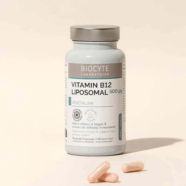 Витамин В12 липосомальный Vitamine B12 liposomal Biocyte, 30 капсул - изображение 4