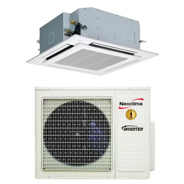 Кассетный инверторный кондиционер Neoclima NTSI36EH1z/NUI36EH3z/NTP-24-60EHez R32 -23 на обогрев - Фото 1 Кассетный инверторный кондиционер Neoclima NTSI36EH1z/NUI36EH3z/NTP-24-60EHez R32 -23 на обогрев - изображение 1