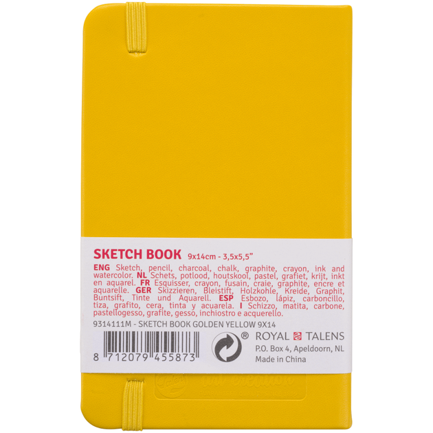 Блокнот для графіки Talens Art Creation А6 (9х14см) 140г/м2 80л Golden Yellow Royal Talens - изображение 2
