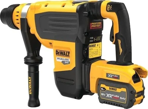 Акумуляторний перфоратор DeWalt FLEXVOLT SDS-Max 54V з 2 акумуляторами 9 Аг (DCH735X2-QW) - зображення 6