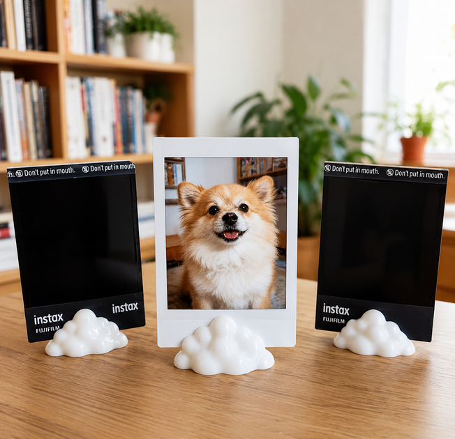 Подставка для фотографий Fujifilm Instax mini, Canon Zink, Polaroid Go, Облачко Белая - зображення 2