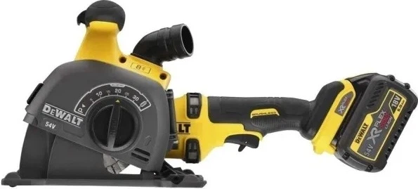 Bruzdownica do betonu DeWalt FLEXVOLT 54V 125 mm z 2 akumulatorami 6 Ah (DCG200T2-QW) - obraz 2