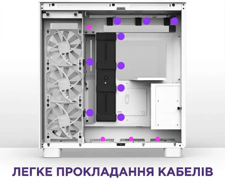 Корпус NZXT H9 Flow White (CM-H91FW-01) / без БП / Белый (101633288) - Уценка - Фото 6 Корпус NZXT H9 Flow White (CM-H91FW-01) / без БП / Белый (101633288) - Уценка - изображение 6