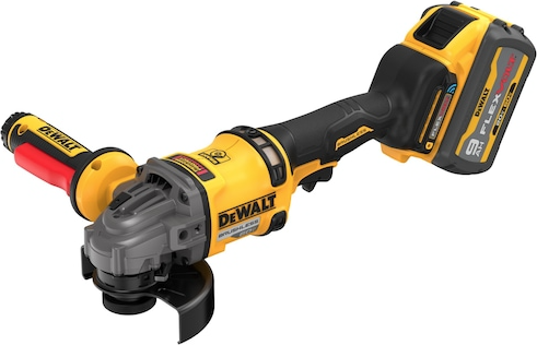 Кутова шліфувальна машина DeWalt 54V XR FLEXVOLT 125 мм з 2 акумуляторами 9 Аг (DCG418SHDX2-QW) - зображення 2