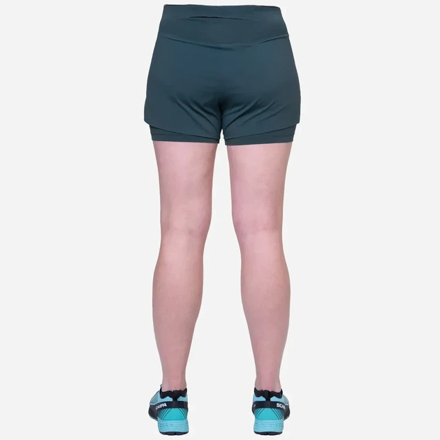 Шорти Mountain Equipment Dynamo Women's Twin Short (Bluefin 14) з еластичним поясом та внутрішніми шортами з м'якого матеріалу (ME-005986.1805.14) - зображення 7
