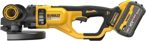 Акумуляторна кутова шліфувальна машина DeWalt 54V FlexVolt 230 мм з 2 акумуляторами 9 Аг (DCG460X2-QW) - зображення 3