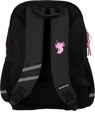 Рюкзак шкільний StarPak Axolotl Чорно-рожевий (5905523681307) - зображення 3