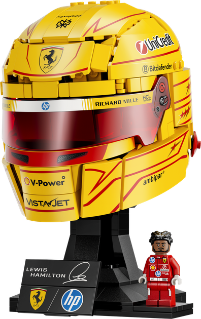 Zestaw klocków LEGO Editions Formula 1 Kask Lewis Hamilton Scuderia Ferrari HP 884 elementy (43022) - Zdjęcie 2 Zestaw klocków LEGO Editions Formula 1 Kask Lewis Hamilton Scuderia Ferrari HP 884 elementy (43022) - obraz 2