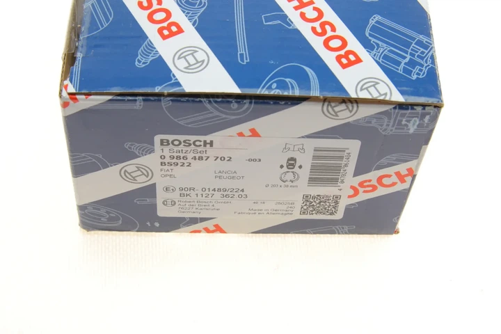 Гальмівна колодка BOSCH 0986487702 Citroen Nemo; Opel CORSA; Fiat Panda, Punto, Grande Punto; Peugeot Bipper 4241P0, 4241P3, 77362449 - изображение 8