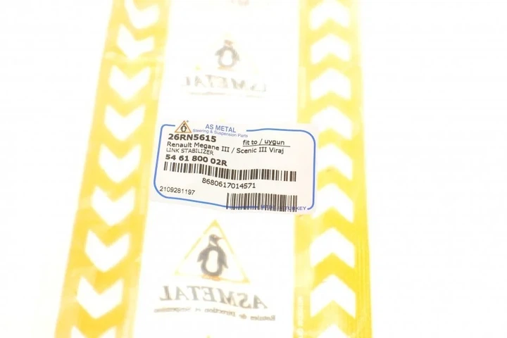 Стійки та втулки стабілізатора ASMETAL 26RN5615 Renault Megane, Grand Scenic, Scenic 546180002R - зображення 7