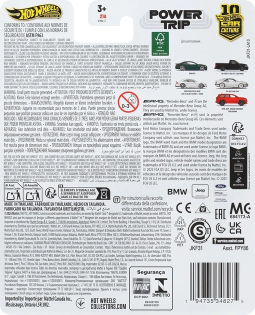 Model samochodu Mattel Hot Wheels Premium Power Trip 1984 Mustang SVO Srebrzysty JKF31 (194735348275) - obraz 3