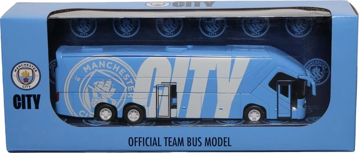 Model autobusu Banbo Toys Official Bus Manchester City Niebiesko-błękitny 16270 (8436573616270) - obraz 3