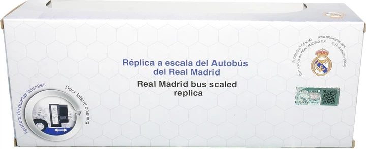 Модель автобуса Banbo Toys Official Bus Real Madrid біло-блакитний 16669 (8436573616669) - зображення 4