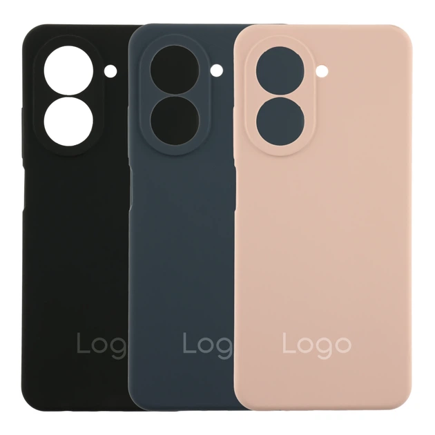 Чехол-накладка Liquid Silicone (AA) с защитой на камеру для Xiaomi Redmi A5 4G Dark Blue - изображение 2