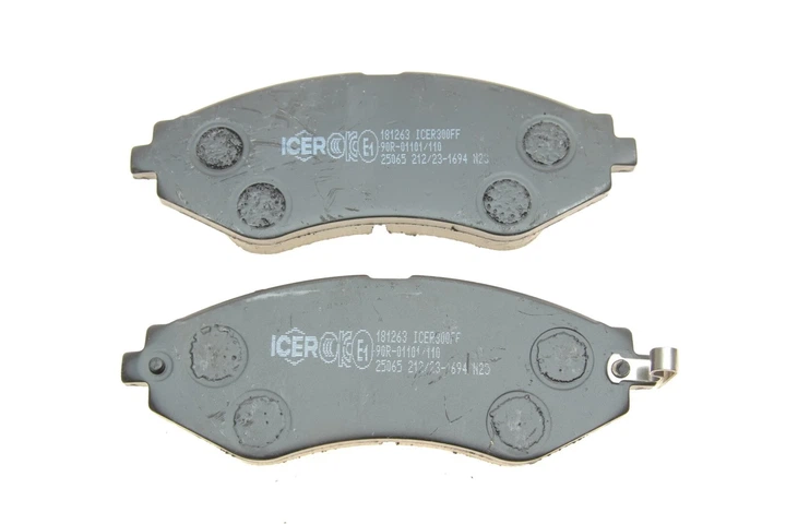 Гальмівні колодки ICER 181263 Chevrolet Lacetti, Tacuma, Aveo; Daewoo Nubira, Lanos, Gentra 5520085Z00, 96391891, 96405129 - зображення 3