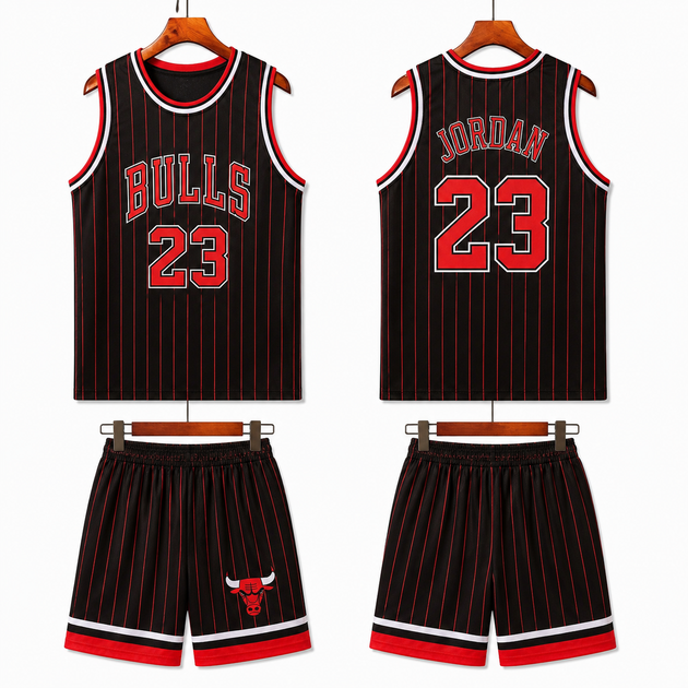 Форма баскетбольная детская NBA клуб Chicago Bulls 23 BA-6603 Черный-красный 2XL рост 150-162 - Фото 1 Форма баскетбольная детская NBA клуб Chicago Bulls 23 BA-6603 Черный-красный 2XL рост 150-162 - изображение 1
