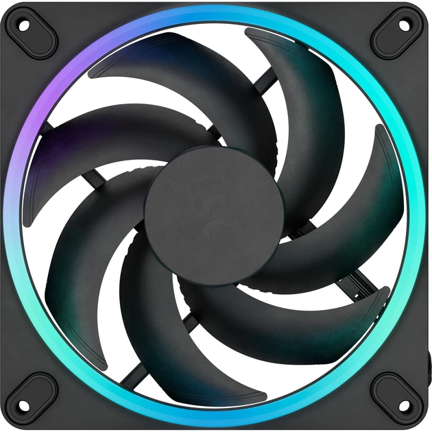 Набір вентиляторів Fractal Design Momentum 14 RGB 3-pack 140 мм Black (FD-F-MOM1-1403) - зображення 2