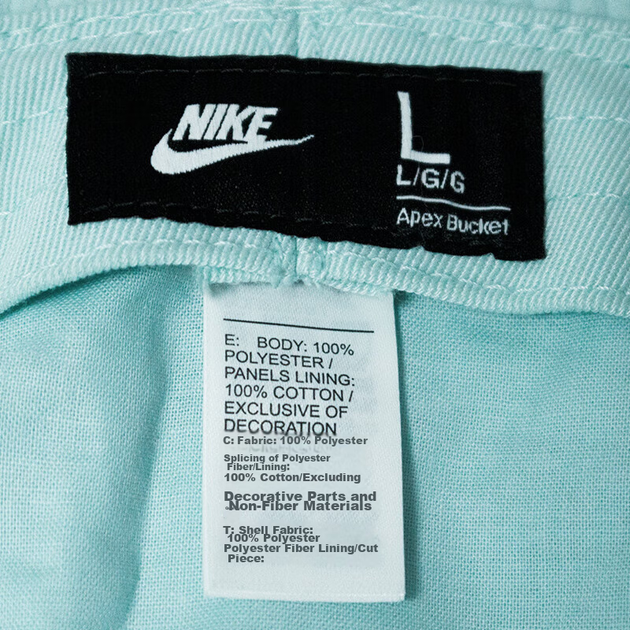 Панама NIKE APEX BUCKET SQ FB5385-346 нефритово-синя, M - Фото 9 Панама NIKE APEX BUCKET SQ FB5385-346 нефритово-синя, M - зображення 9