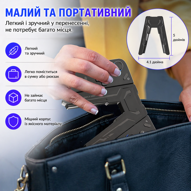 Тримач контролера GAMOREK для Lenovo Legion Go, Go 2 з Type-C зарядкою та організатором аксесуарів - Фото 7 Тримач контролера GAMOREK для Lenovo Legion Go, Go 2 з Type-C зарядкою та організатором аксесуарів - зображення 7