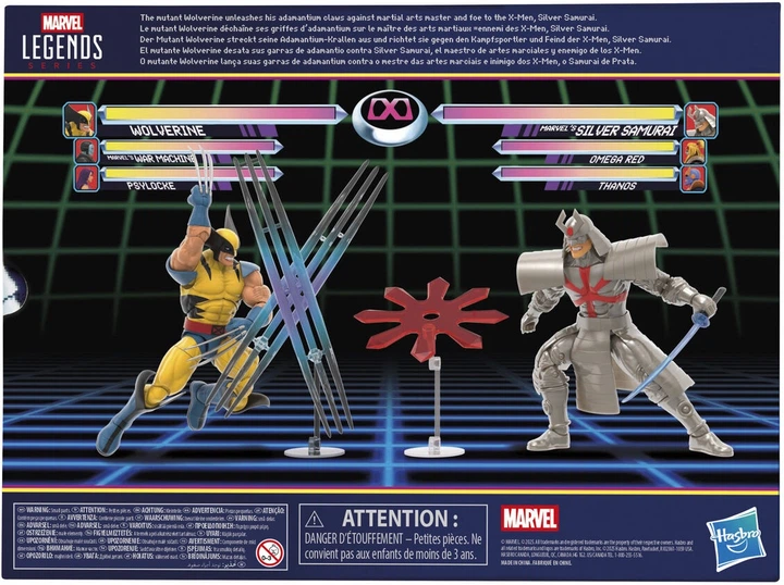 Zestaw figurek Hasbro Marvel Legends Wolverine and Silver Samurai Gameverse 15 cm 2 szt G06245L00 (5010996320490) - obraz 2