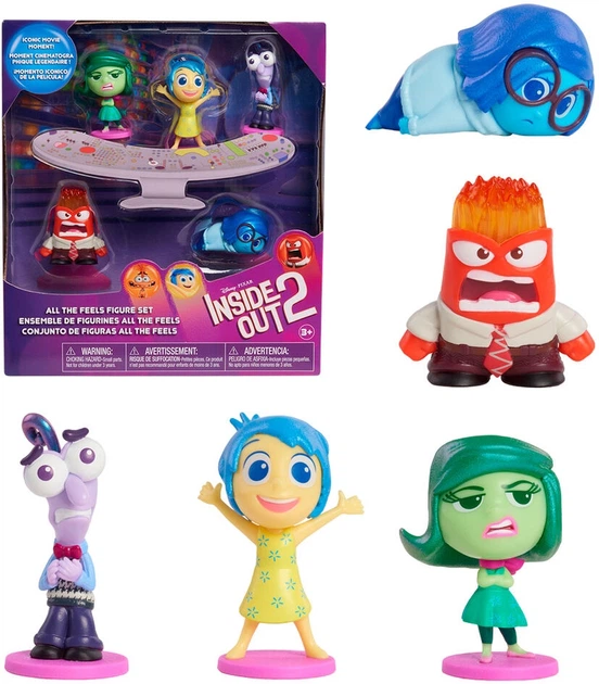 Zestaw figurek Just Play Disney Pixar W głowie się nie mieści 2 6 cm 5 szt 45507 (886144455070) - obraz 2