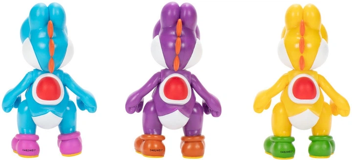Zestaw figurek Jakks Pacific Super Mario Bros: Yoshi 10 cm 3 szt 413834 (192995413832) - obraz 7