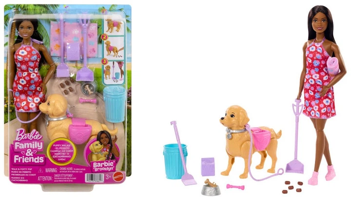 Лялька Mattel Barbie Brooklyn Family and Friends з аксесуаром JJB47 WB4 (194735338818) - Фото 1 Лялька Mattel Barbie Brooklyn Family and Friends з аксесуаром JJB47 WB4 (194735338818) - зображення 1