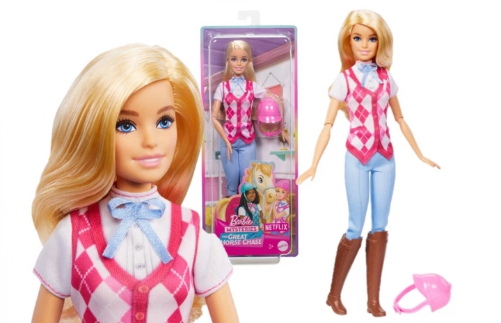 Лялька Mattel Barbie Malibu Вершниця Mysteries з аксесуаром HXJ38 WB4 (194735230969) - Фото 1 Лялька Mattel Barbie Malibu Вершниця Mysteries з аксесуаром HXJ38 WB4 (194735230969) - зображення 1