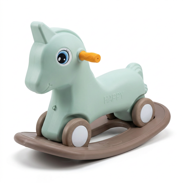 Каталка качалка беговел пони мятная 2в1 SP-Sport Happy Pony 1744 Mint-Beige - Фото 2 Каталка качалка беговел пони мятная 2в1 SP-Sport Happy Pony 1744 Mint-Beige - изображение 2