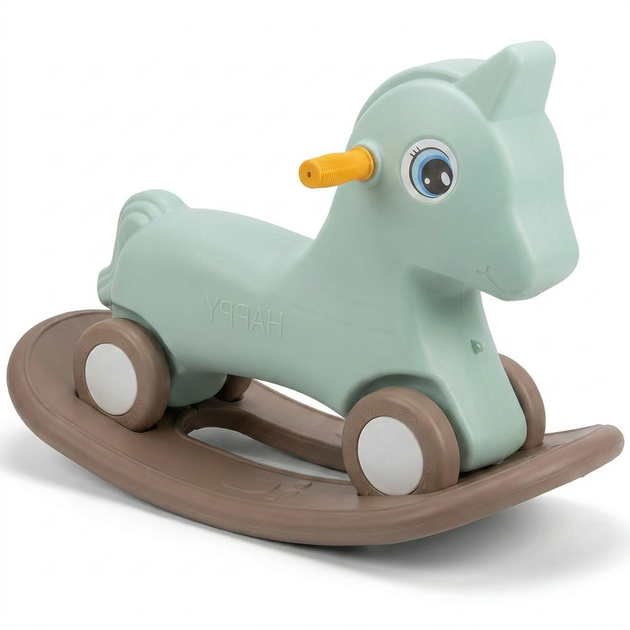 Каталка качалка беговел пони мятная 2в1 SP-Sport Happy Pony 1744 Mint-Beige - Фото 3 Каталка качалка беговел пони мятная 2в1 SP-Sport Happy Pony 1744 Mint-Beige - изображение 3