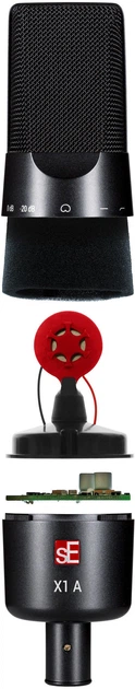 Mikrofon pojemnościowy sE Electronics X1 A Czarny (SUP_28198) (819032011171) - obraz 5