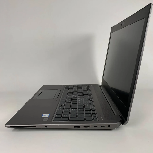 Мобільна робоча станція Б-клас HP ZBook 15 G5 / 15.6" (1920x1080) IPS / Intel Core i7-8850H (6 (12) ядра по 2.6 - 4.3 GHz) / 16 GB DDR4 / 240 GB SSD / nVidia Quadro P1000, 4 GB GDDR5, 256-bit / Fingerprint / WebCam б/в + Подарунок Бездротова миша / USB - зображення 5