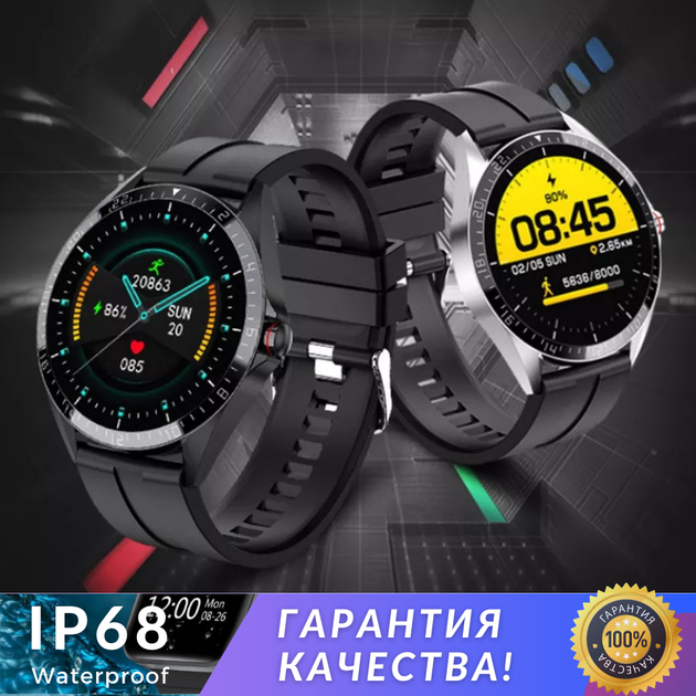 Смарт-годинник KUMI GW16T, AMOLED, водонепроникні, чорні - Фото 2 Смарт-годинник KUMI GW16T, AMOLED, водонепроникні, чорні - зображення 2