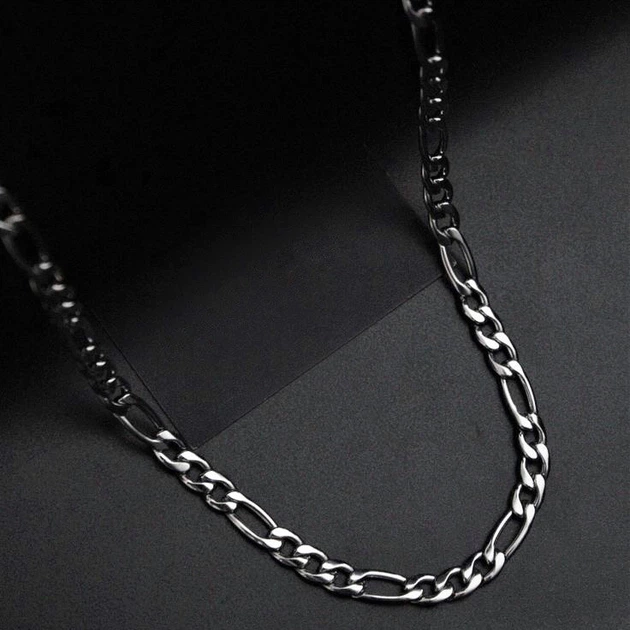 Цепочка на шею, Silver Cuban, 5 мм, нержавеющая сталь - изображение 6