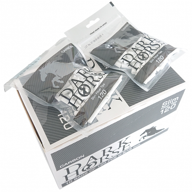 Фільтри для самокруток Dark Horse Slim вугільні - зображення 4