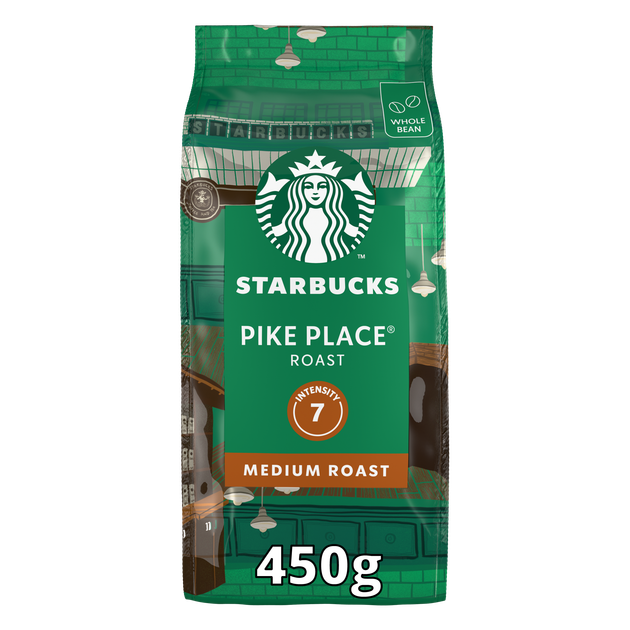 Кофе жареный в зернах Starbucks Pike Place Roast 450 г (08445290183507) - Фото 1 Кофе жареный в зернах Starbucks Pike Place Roast 450 г (08445290183507) - изображение 1