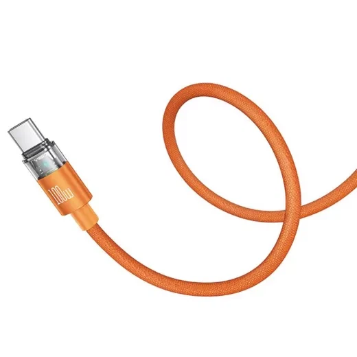 Кабель Mcdodo CA-5585 Data Cable USB-C to USB-C 100W 1.2м Orange - Фото 4 Кабель Mcdodo CA-5585 Data Cable USB-C to USB-C 100W 1.2м Orange - изображение 4
