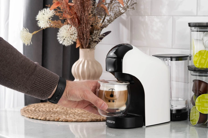 Кавоварка Ardesto капсульна, 0.8л, капсули Nespresso, Nescafe Dolce Gusto, мелена кава, сенсорне ке (00110255) - изображение 6