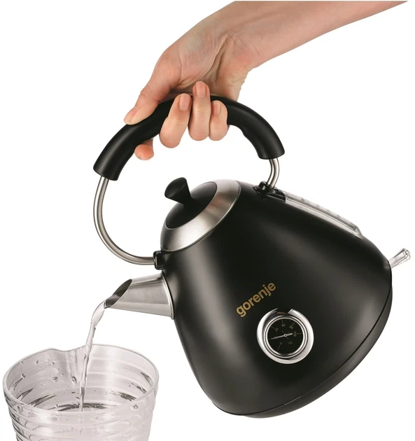 Електрочайник Gorenje 1.7л, пластик, чорний (00109473) - изображение 8