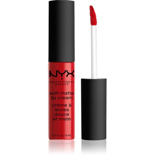Рідка помада з матовим фінішем Nyx Soft Matte Lip Cream Amsterdam SMLC01 класичний червоний 8 мл - зображення 2