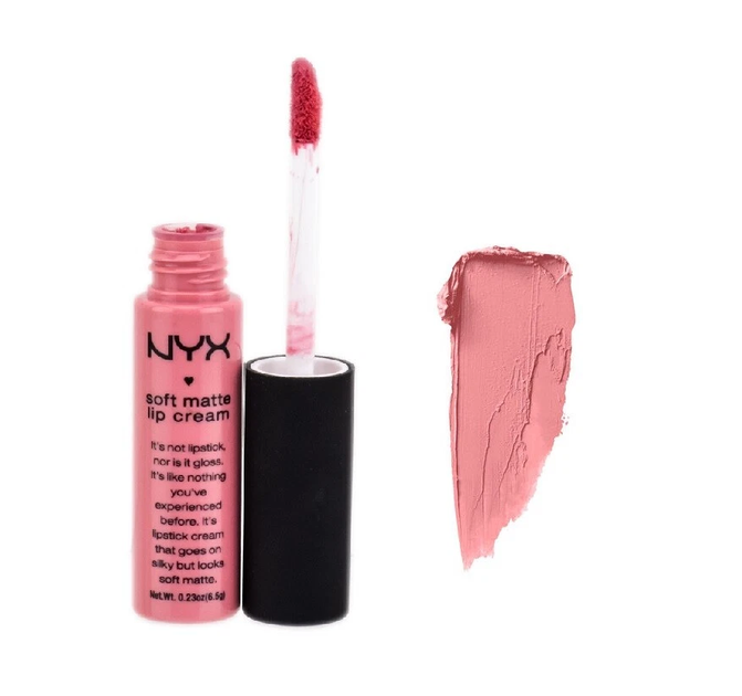 Жидкая помада с матовым финишем Nyx Soft Matte Lip Cream Istanbul SMLC06 нежно-розовая 8 мл - изображение 2