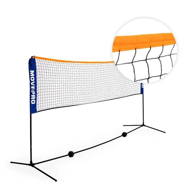 Uniwersalna siatka MOVEPRO 3 w 1 regulowana do badmintona, siatkówki, tenisa z torbą 305 x 140 cm (MXW170408) (5904265077393) - obraz 2