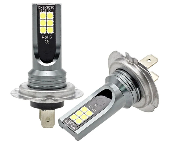 LED лампы H7 12 SMD 3030 6000 K для фар и противотуманных фар комплект 2 шт - изображение 9