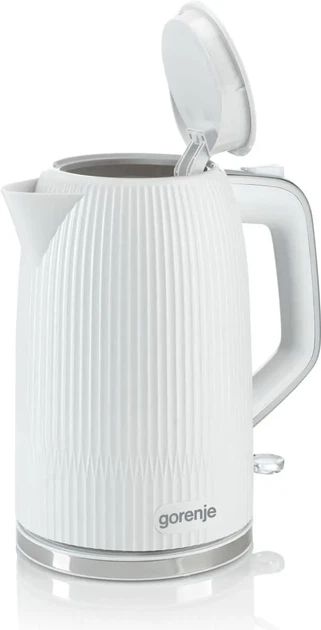 Електрочайник Gorenje 1.7л, Strix-контроль, білий матовий (00109477) - Фото 2 Електрочайник Gorenje 1.7л, Strix-контроль, білий матовий (00109477) - изображение 2